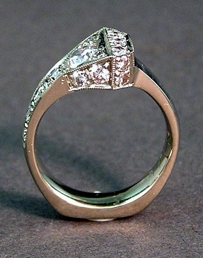 horseshoe nail wedding ring