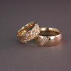 Photo of 14kt Yellow Gold Dew Drop Wedding Ring Set