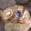 14kt Otter Ring with a Lavender Sapphire