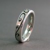 Custom CTR Emblem Ring with side swirls