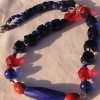Long Cobalt Russian and Venetian Fancy Trade Beads