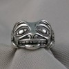 Walker Goldsmiths Sterling Silver Bear Ring Front View